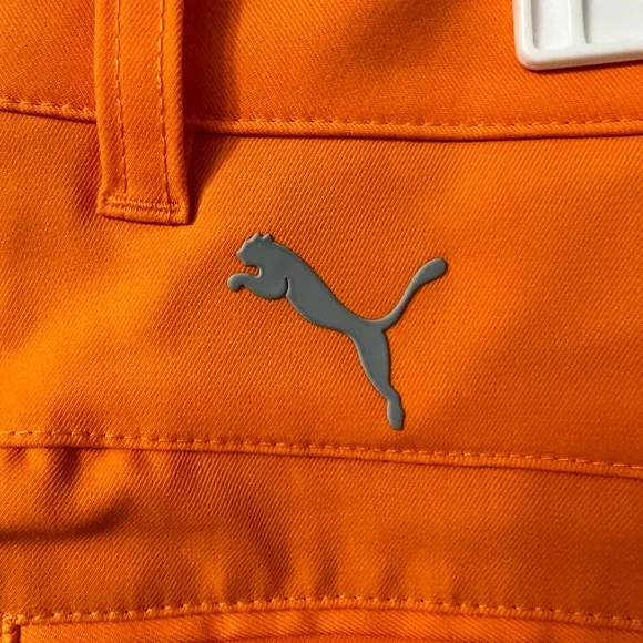 Puma Jackpot Men’s Orange Golf Shorts - Picture 3 of 7